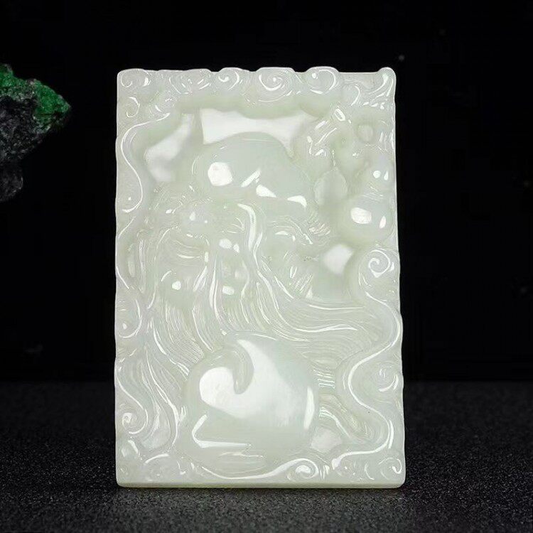 男女款福禄寿招财挂件天然和田玉