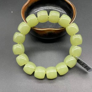 精品精雕黄口料黄玉直切手串手链