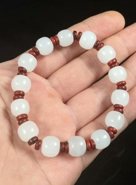 男女款转运珠带证书新疆和田玉