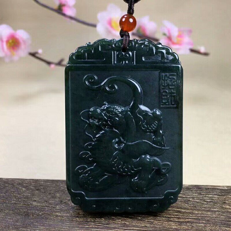 天然招财进宝貔貅挂件新疆和田玉