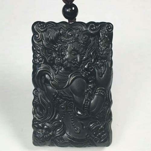 和田玉本命佛玉不动尊明王佛像吊坠玉牌玉佩生肖属鸡不动尊玉坠男