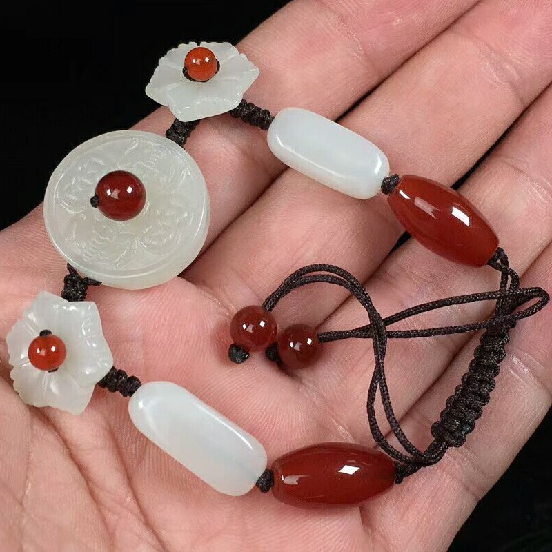 福在眼前手链新疆和田玉包邮
