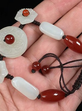 福在眼前手链新疆和田玉包邮