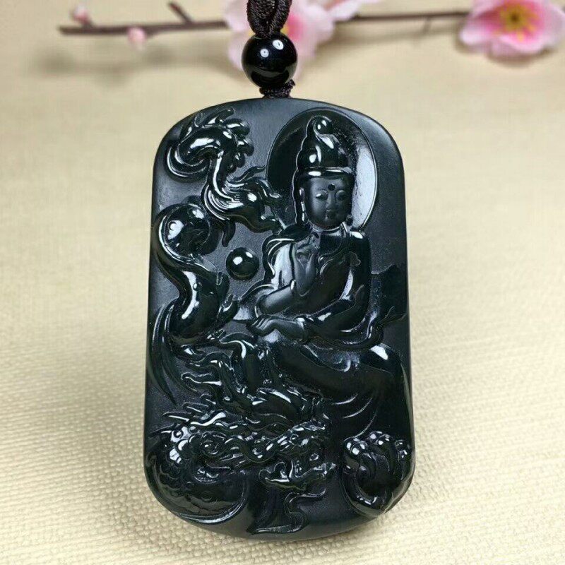 降龙观音新疆菩萨挂件天然和田玉