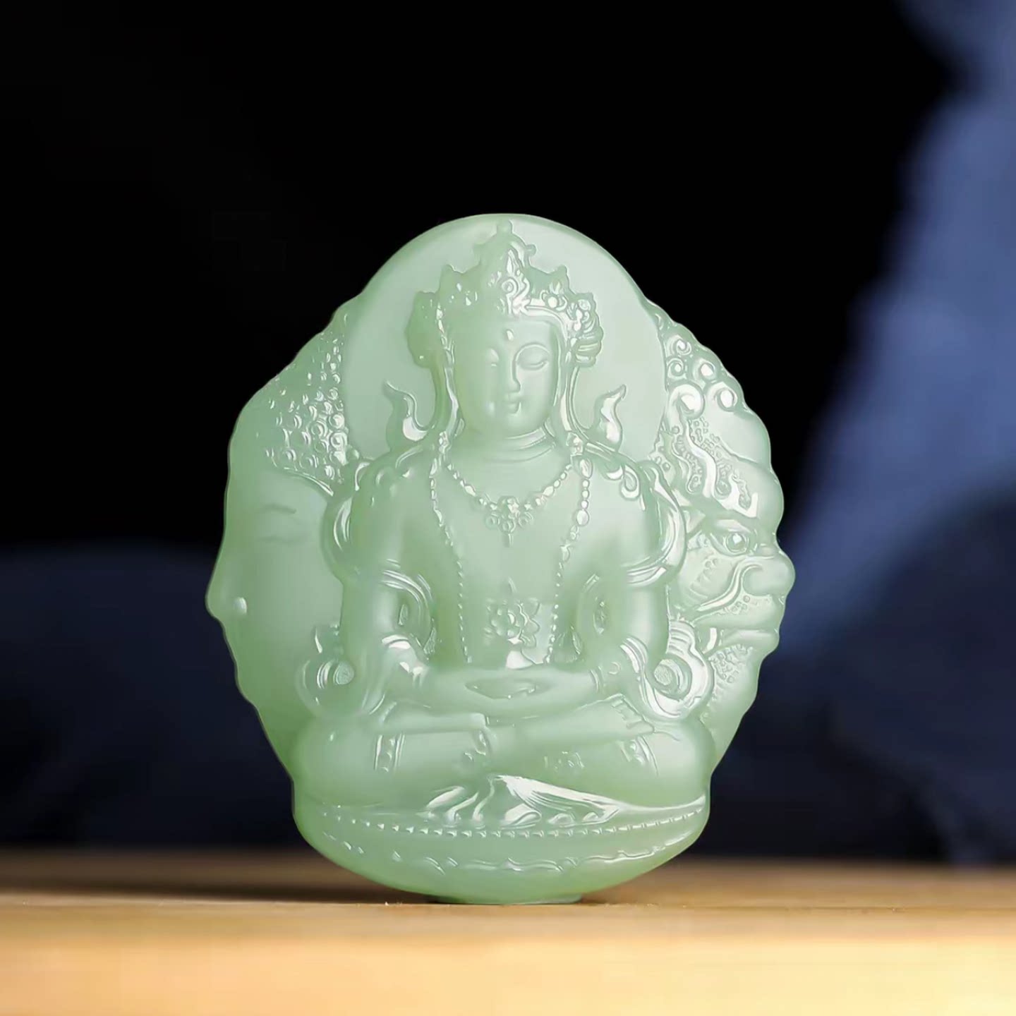天然正品和田玉一念之间吊坠
