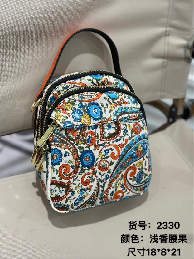 小包福亿正品防水布包包时尚女花色包斜挎包多隔层手机包小巧精致