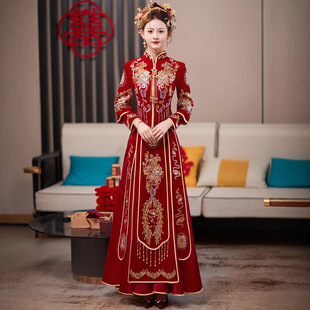 秀禾服婚服2024新娘结婚中式 嫁衣出阁出嫁敬酒小个子秀和龙凤褂