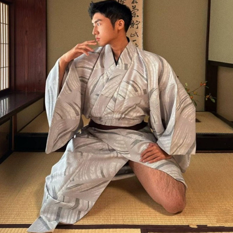 日本传统男士和服浴衣套装