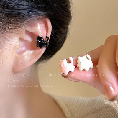 卡通可爱小猫咪耳骨夹