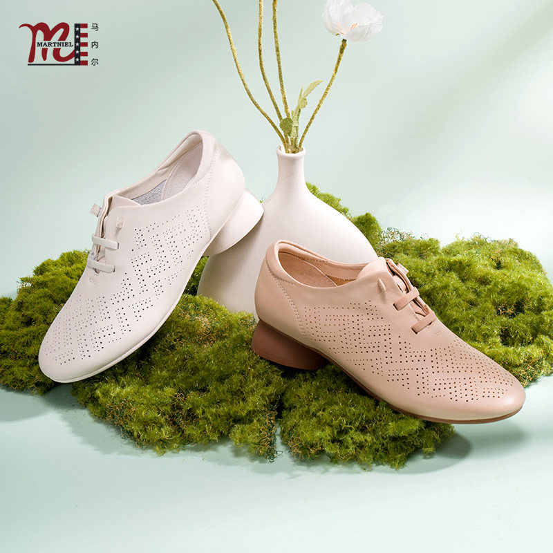 马内尔单鞋镂空透气舒适