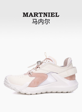 马内尔运动鞋休闲鞋女2024春季新款撞色厚底增高防滑百搭G42051