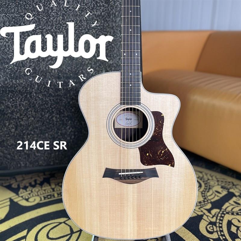 Taylor吉他泰莱214CE SR木吉他单F板琴面单专业民谣吉他电箱琴