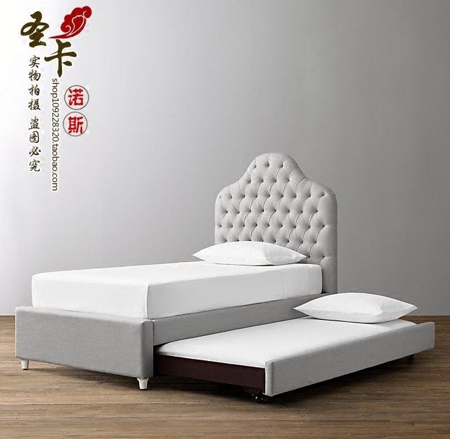 布艺儿童床美式乡村双层床