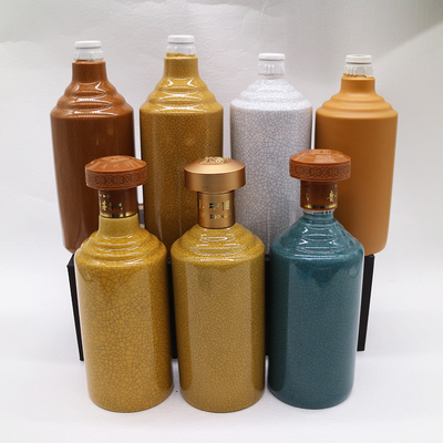 茅台镇高酒坛档空酒瓶子 1斤装密封白酒瓶 三环口空酒瓶酒壶定制