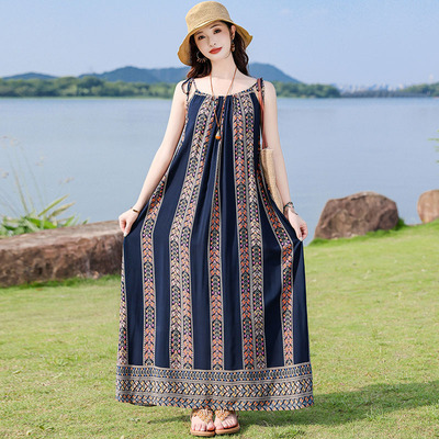 【高支棉绸】碎花棉绸连衣裙