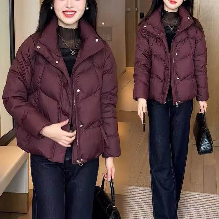 反季清仓时尚短款新款羽绒棉服2025冬季洋气显瘦加厚保暖休闲棉衣