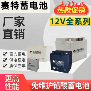 赛特蓄电池12V1.3Ah2.2Ah3.3Ah4Ah5Ah7Ah10Ah12Ah消防主机24AH