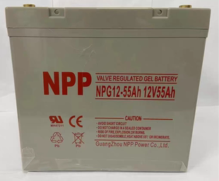 耐普蓄电池NPG12-55消防主机胶体免维护12V55AH UPS/EPS太阳能路