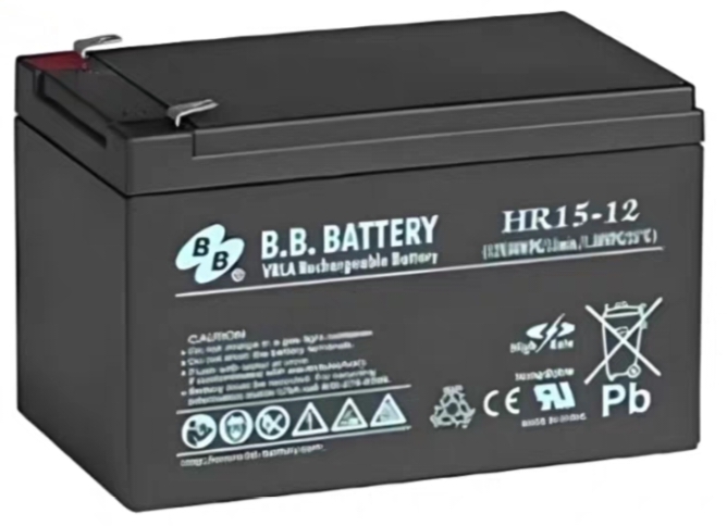 bb美美蓄电池12V15AH机房应急备用设备铅酸免维护电源ups直流屏