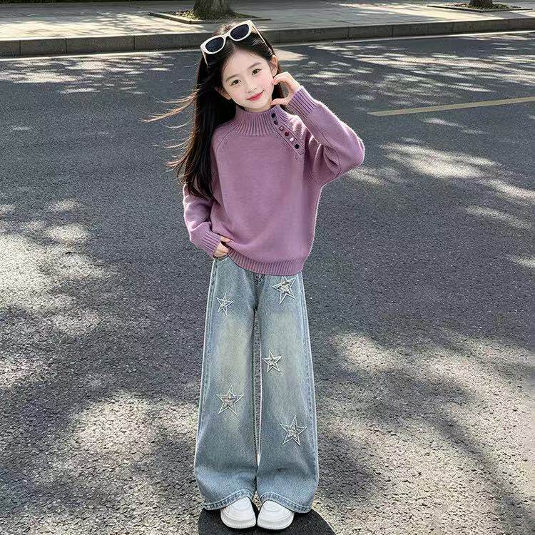 女童毛衣2026冬季新款女孩针织打底衫保暖中大儿童爆款童装冬装潮