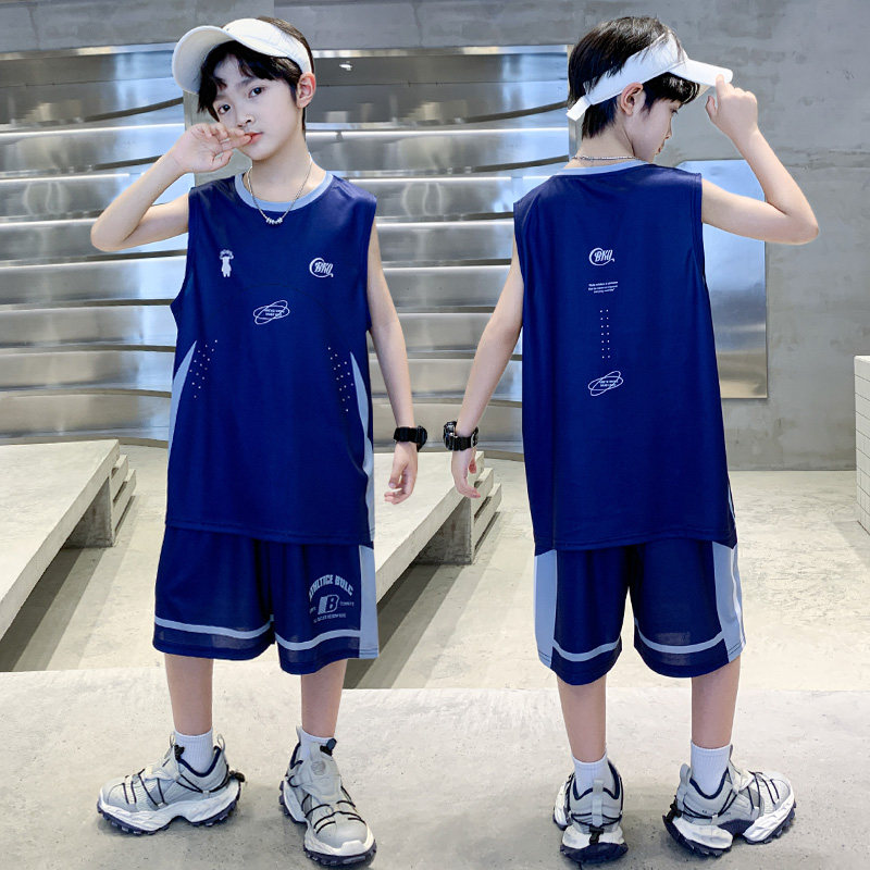 男童夏装篮球服套装2026新款中小儿童夏季速干球衣男孩运动服潮装