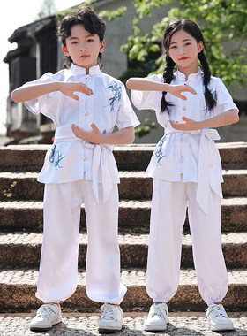 六一儿童武术表演服中国风比赛演出服装少儿练功服套装武馆训练服