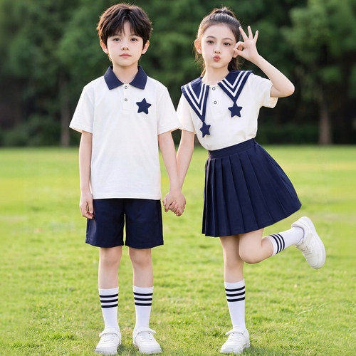 六一儿童节表演服夏季JK制服班服校服园服合唱毕业照学院风演出服