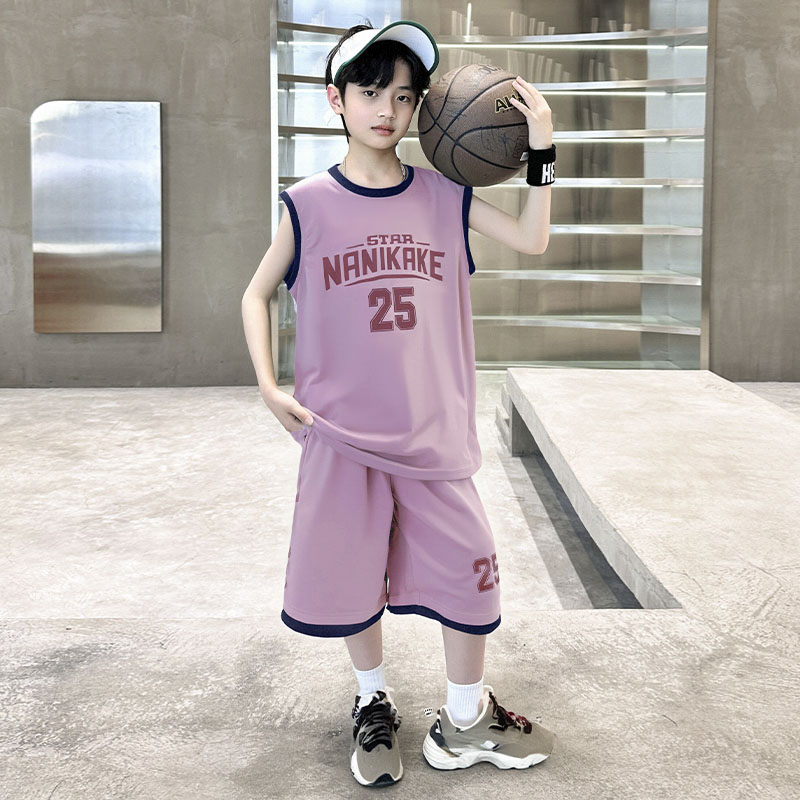男童夏装无袖套装2026年新款中大童运动速干夏款球服儿童夏季凉爽
