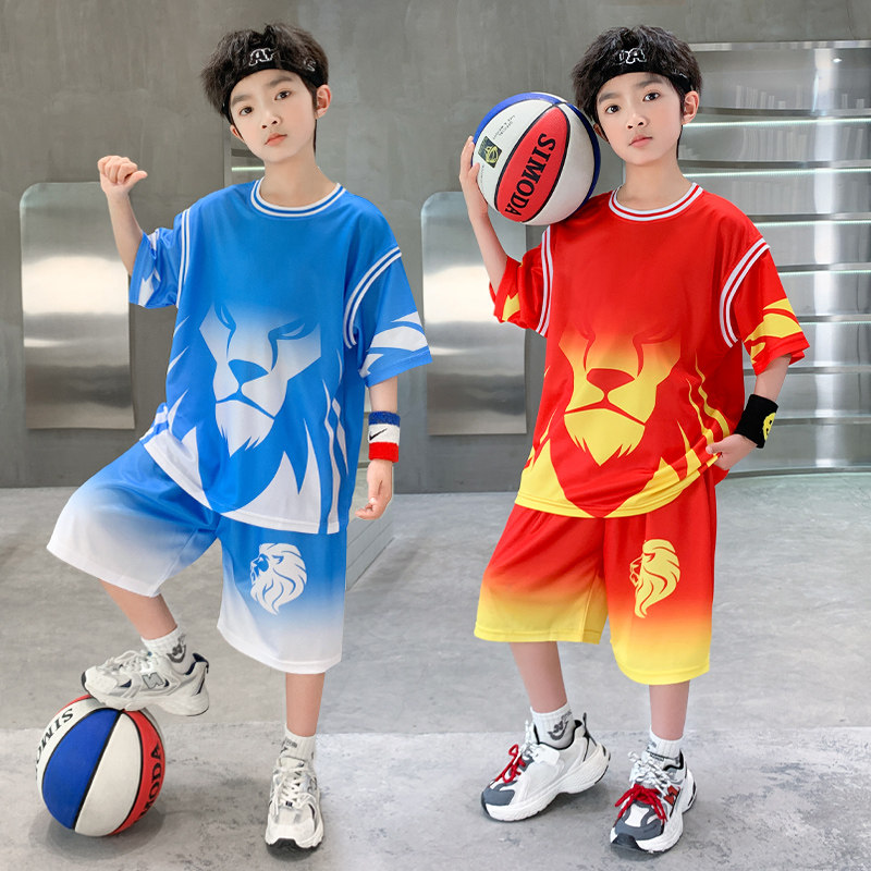 男童夏装篮球服套装2026新款中小儿童夏季速干球衣男孩运动服潮装