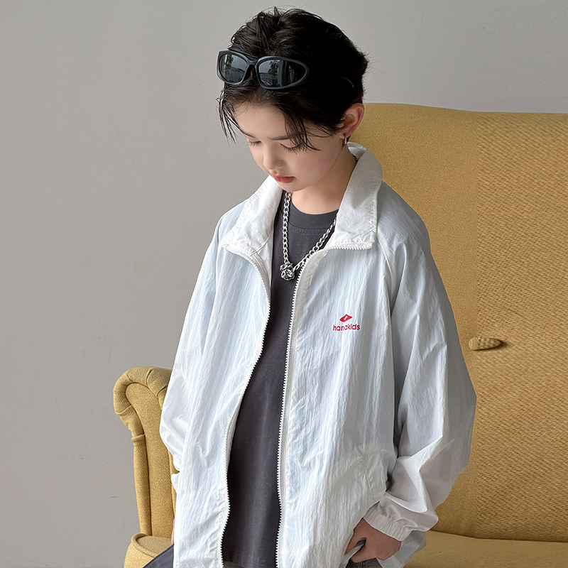 男童防晒衣夏季男孩轻薄透气长袖外套中大童户外运动服2026年新款