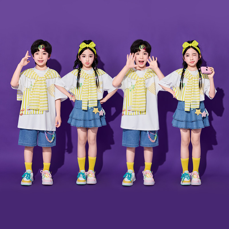 六一儿童节表演服夏季男女童班服校服园服合唱毕业照学院风演出服