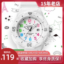 Casio Watch Korean version simple student fashion children's girl luminous quartz women's watch lrw-200h-7b