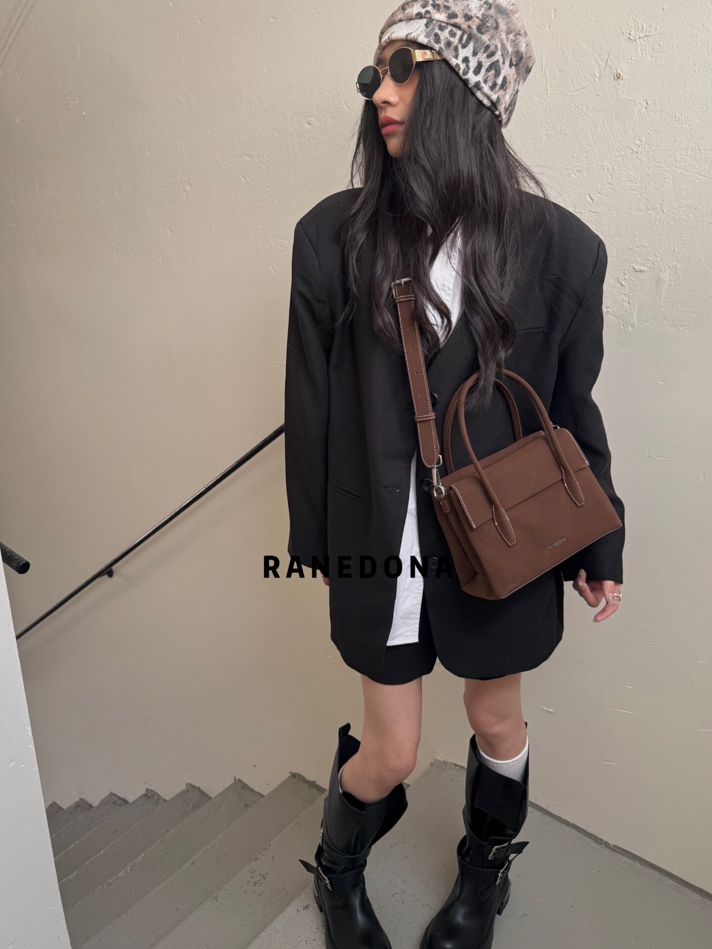 2026新款复古包包女式轻奢单马鞍包