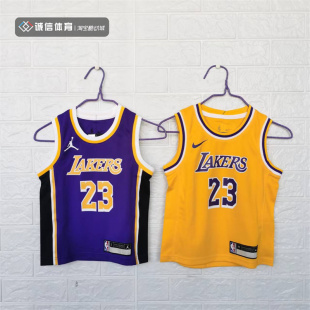 Nike耐克洛杉矶湖人詹姆斯儿童无袖运动T恤背心 AJ4474 DN5272