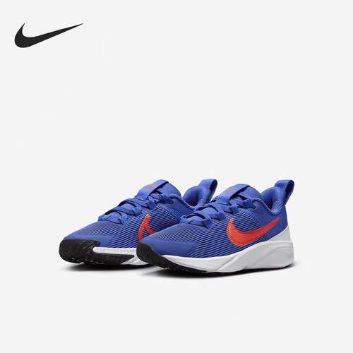 NIKE耐克 STAR RUNNER 4 NN儿童低帮轻便透气休闲鞋DX7614 DX7616