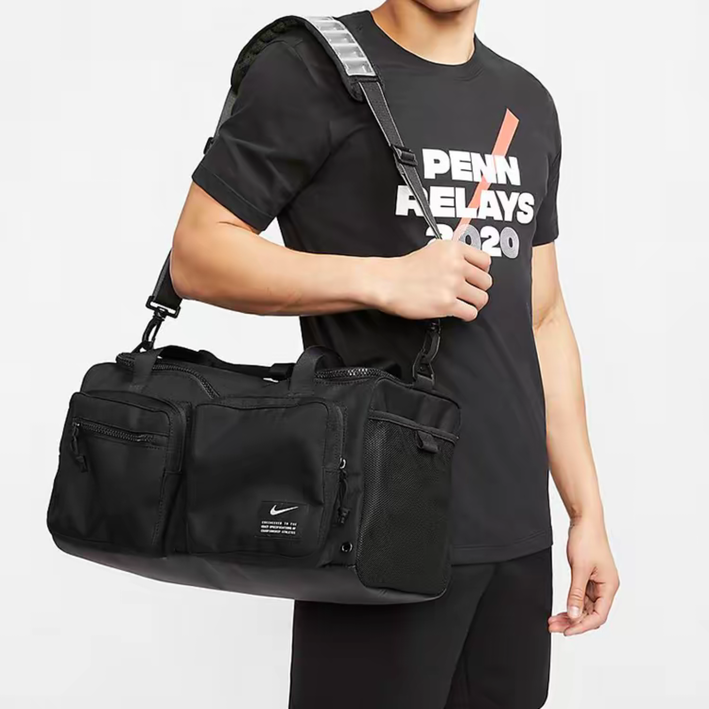 Nike耐克 男女气垫可调节背带运动训练健身单肩手提包 CK2795-010