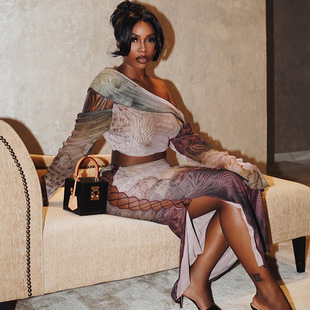 裙 Dress Set Skirt Semi Top Drawstring Sexy Party Cocktail