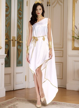 Greek Goddess Adults Halloween Dress Stage Costume Role Play