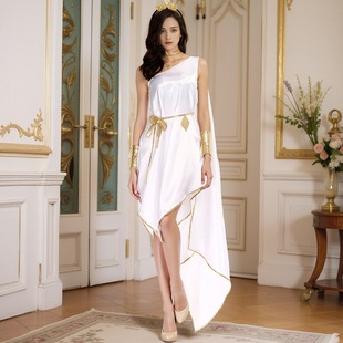 Halloween Dress Stage Greek Role Adults Costume Play Goddess