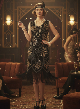 1920s the Great Gatsby Dress Sequins Party Dresses Flapper裙