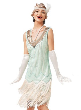 Flapper Dresses 1920s Gatsby Roaring 20s了不起的盖茨比舞会风