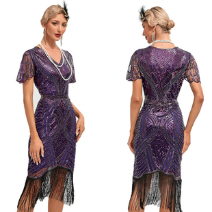 Flapper 连衣裙 1920s Gatsby Dress 大亨小传风格 百老汇 盖兹比