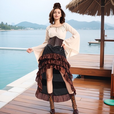 2025万圣节女士装扮海盗套裙