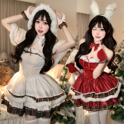 冬季圣诞节服装可爱洛丽塔蛋糕裙