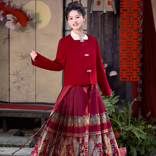 锦衣玉琦【晴川念】红色婚服女新中式订婚服国风回门服装敬酒礼服