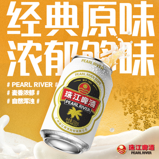 【闪购】珠江啤酒12度经典老珠江330ml*6罐