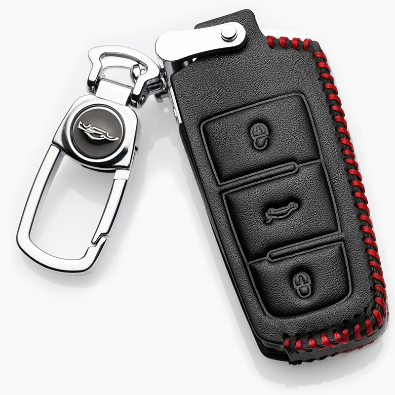 老款大众迈腾钥匙套专用迈腾b7老CC插入式13款车12汽车15真皮扣壳