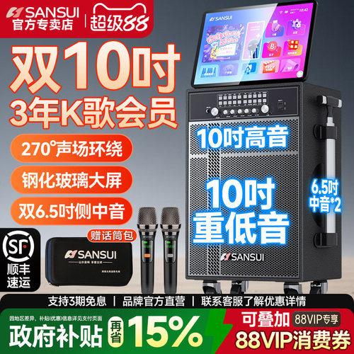 山水TD107户外K歌音响广场舞音箱