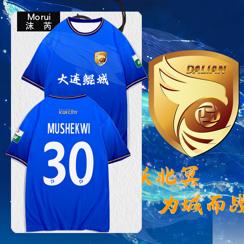 2025赛季大连鲲城队服速干t恤