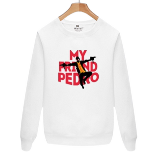 任天堂STEAM沙盒游戏我的朋友佩德罗周边圆领薄款卫衣男长袖衣服